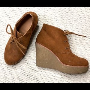 Brandless Brown Wedges